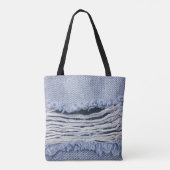 Light Blue Torn Jeans Texture Tasche (Rückseite)
