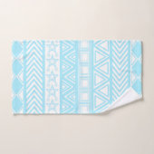 Light Blue Tribal Design Badhandtuch Set (Handtuch)