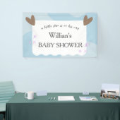 Light Blue Twinkle Star Baby Dusche Empfang Banner (Messeveranstaltung)