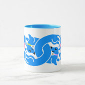 Light Blue Twisted Dackeln Tasse (Zentrum)