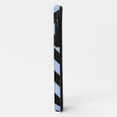 Light Blue und Black Chevrons Case-Mate iPhone Hülle (Hinten/Links)