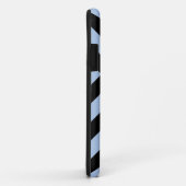 Light Blue und Black Chevrons Case-Mate iPhone Hülle (Hinten/Rechts)