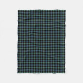 Light Blue und Green Campbell Clan Ancient Tartan Fleecedecke (Vorderseite)