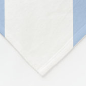 Light Blue und White Chevrons Fleecedecke (Ecke)