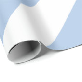 Light Blue und White Chevrons Geschenkpapier (Rolleneckpunkt)