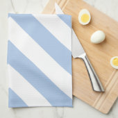 Light Blue und White Chevrons Handtuch (Viertel Falte)