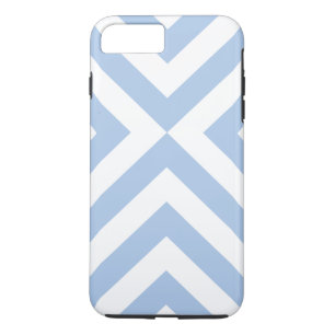 Light Blue und White Chevrons iPhone 8/7 Plus Case