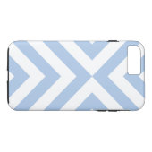 Light Blue und White Chevrons iPhone 8/7 Plus Case (Rückseite (Horizontal))