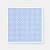 Light Blue und White Dot Napkins Serviette (Vorderseite)