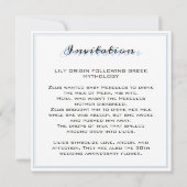 Light Blue und White Lily 30. Hochzeitstag (Rückseite)