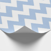 Light Blue und White Zigzag Geschenkpapier (Ecke)