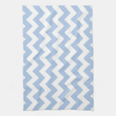Light Blue und White Zigzag Handtuch (Vertikal)