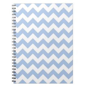 Light Blue und White Zigzag Notizblock