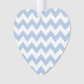 Light Blue und White Zigzag Ornament (Vorderseite)