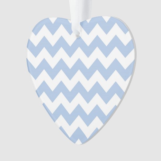 Light Blue und White Zigzag Ornament (Vorderseite)