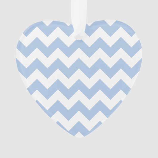 Light Blue und White Zigzag Ornament (Vorderseite)