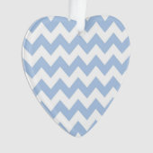 Light Blue und White Zigzag Ornament (Vorderseite)