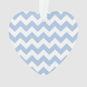 Light Blue und White Zigzag Ornament (Rückseite)