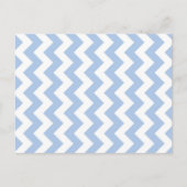Light Blue und White Zigzag Postkarte (Vorderseite)