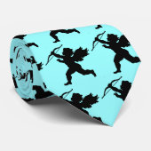 Light Blue Valentine Cupid Krawatte (Gerollt)