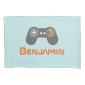 Light Blue Video Game Controller Kissenbezug (Vorderseite)