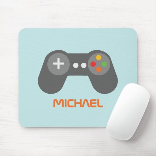 Light Blue Video Gamer Mousepad (Mit Mouse)