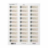 Light Blue Vintag Daisy Wedding Address (Vorne)