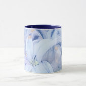 Light Blue Watercolor Blume Tasse (Zentrum)