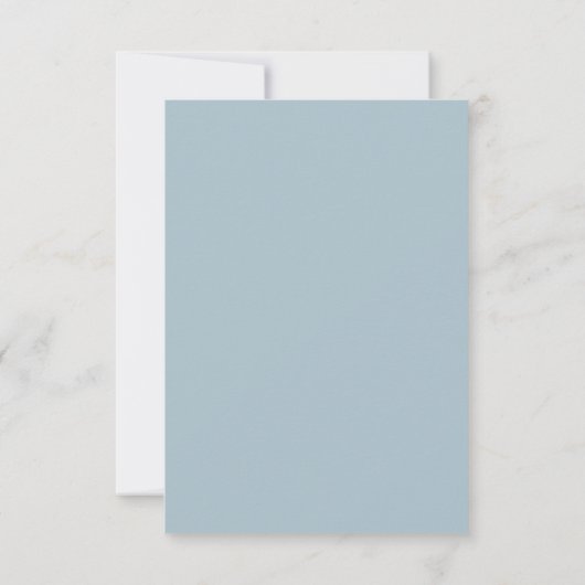 Light Blue Watercolor Spritzer UAWG RSVP Karte (Rückseite)