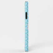 Light Blue Wave Individuelle Name Case-Mate iPhone Hülle (Hinten/Rechts)