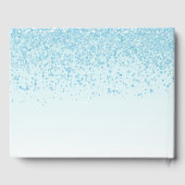 Light Blue Wedding Guest Book Gästebuch (Rückseite)