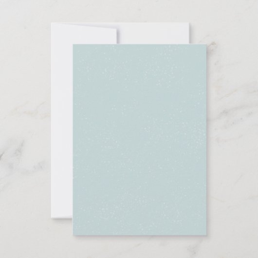 Light Blue Wedding RSVP Card (Rückseite)