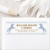 Light Blue Western Rodeo Horse Rücksendeadresse La (Insitu)