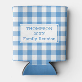 Light Blue White Buffalo Karo Name Family Wiederse Dosenkühler