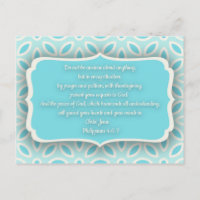 Light Blue White Floral Bible Verse Ermutigung