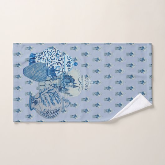 Light Blue & White Ginger Jars Handtuch (Handtuch)