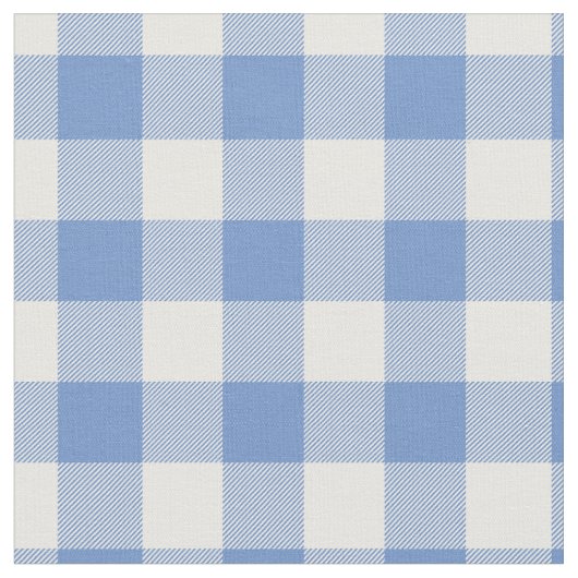 Light Blue & White Gingham Plaid Stoff (Nahaufnahme)