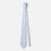  Light blue white neck tie Krawatte (Vorderseite)