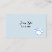 Light Blue & White Pod Business Cards Visitenkarte (Rückseite)