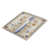 Light Blue White Toothbrush Funny Dentist Bad Fliese (Seite)