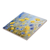 Light Blue Wiadow mit empfindlichen Wildblumen Fliese (Seite)