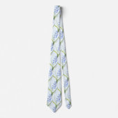 Light Blue Wildblumen Neck Tie Krawatte (Vorderseite)