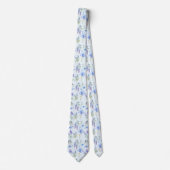 Light Blue Wildblumen Neck Tie Krawatte (Vorderseite)
