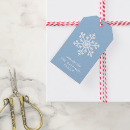 Light Blue Winter Snowflags Urlaub Geschenkanhänger