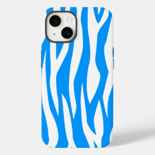 Light Blue Zebra Print Case-Mate iPhone Hülle