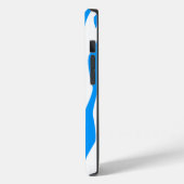 Light Blue Zebra Print Case-Mate iPhone Hülle (Rückseite / Links)