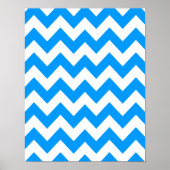 Light Blue Zickzack Poster (Vorne)