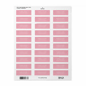 Light Blush Pink Address Label (Vorne)