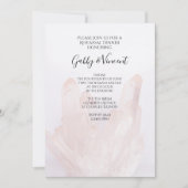 Light Blush Pink Crystals Hochzeitliches Probe Din Einladung (Vorderseite)