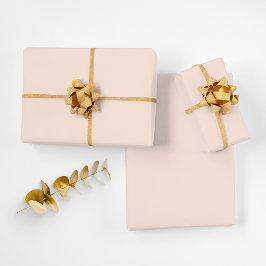 Light Blush Pink Solid Color F8E3DA Geschenkpapier Set